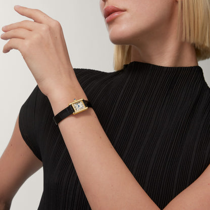 Reloj Cartier Tank Louis Cartier Mini Oro Amarillo Aligátor WGTA0352