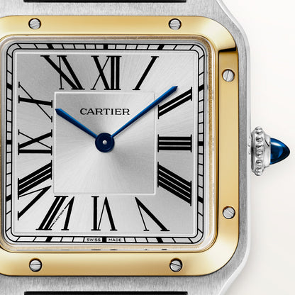 Reloj Cartier Santos-Dumont Grande Oro Amarillo y Acero W2SA0046