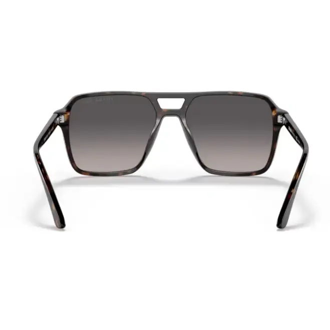 Gafas de sol PRADA 20YS 2AU09G Gris Degradé Polarizado en fondo blanco