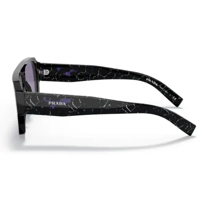 Gafas de sol PRADA 22YS 1AB05Q con lente violeta espejado: protección UV y tratamiento externo de