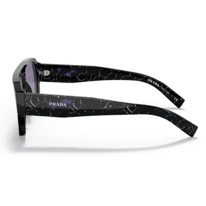 Gafas de sol PRADA 22YS 1AB05Q con lente violeta espejado: protección UV y tratamiento externo de