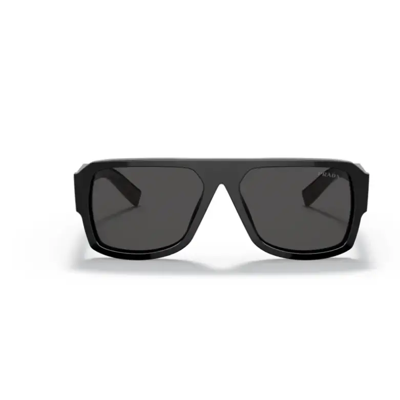 Gafas de sol PRADA 22YS 1AB5S0 con lente gris oscuro y montura negra