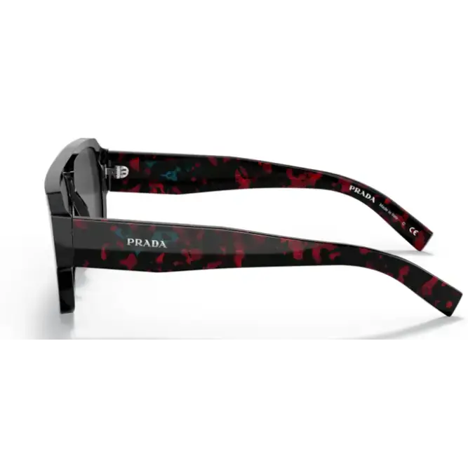 Gafas de sol PRADA 22YS 1AB5S0 con lente gris oscuro y detalles en negro