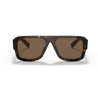 Gafas de sol Prada 22YS 2AU06B con armazón de carey y lentes marrón oscuro