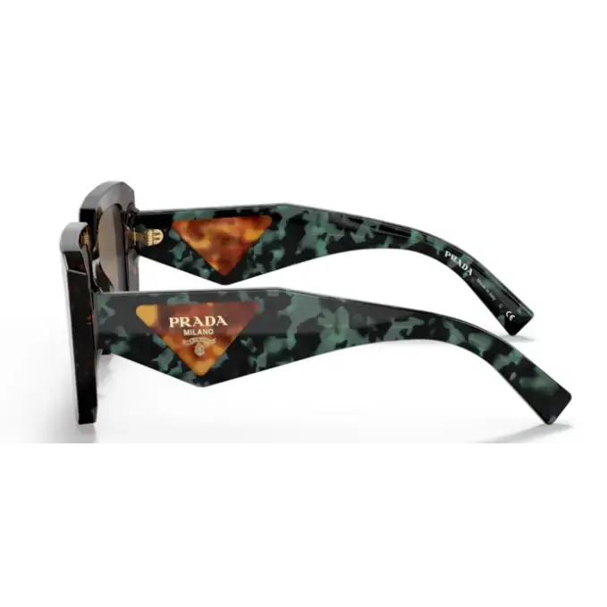 Gafas de sol PRADA 23YS 2AU06B en Carey con estampado verde y negro
