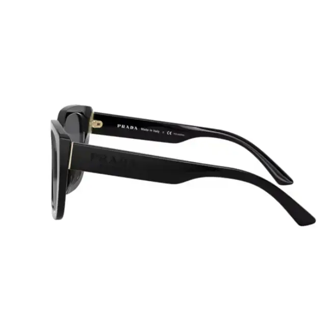 Gafas Prada 24XS 1AB5Z1 con tratamiento externos: Lentes negras con detalle dorado