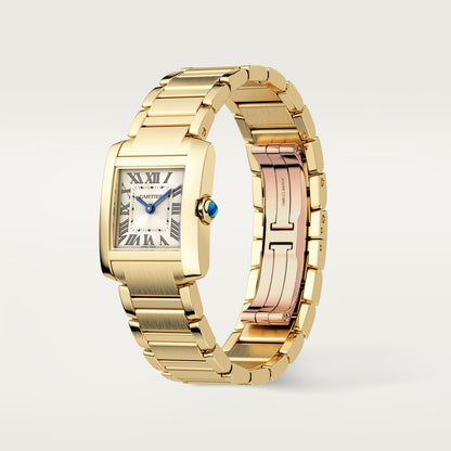 Reloj Cartier Tank Française Pequeño Oro Amarillo WGTA0344