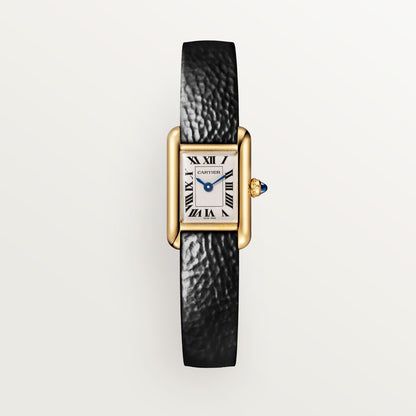 Reloj Cartier Tank Louis Cartier Mini Oro Amarillo Correa Negra WGTA0336