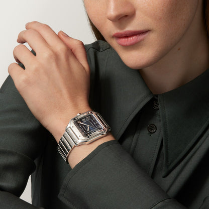Reloj Cartier Santos Grande Acero Esfera Azul WSSA0071