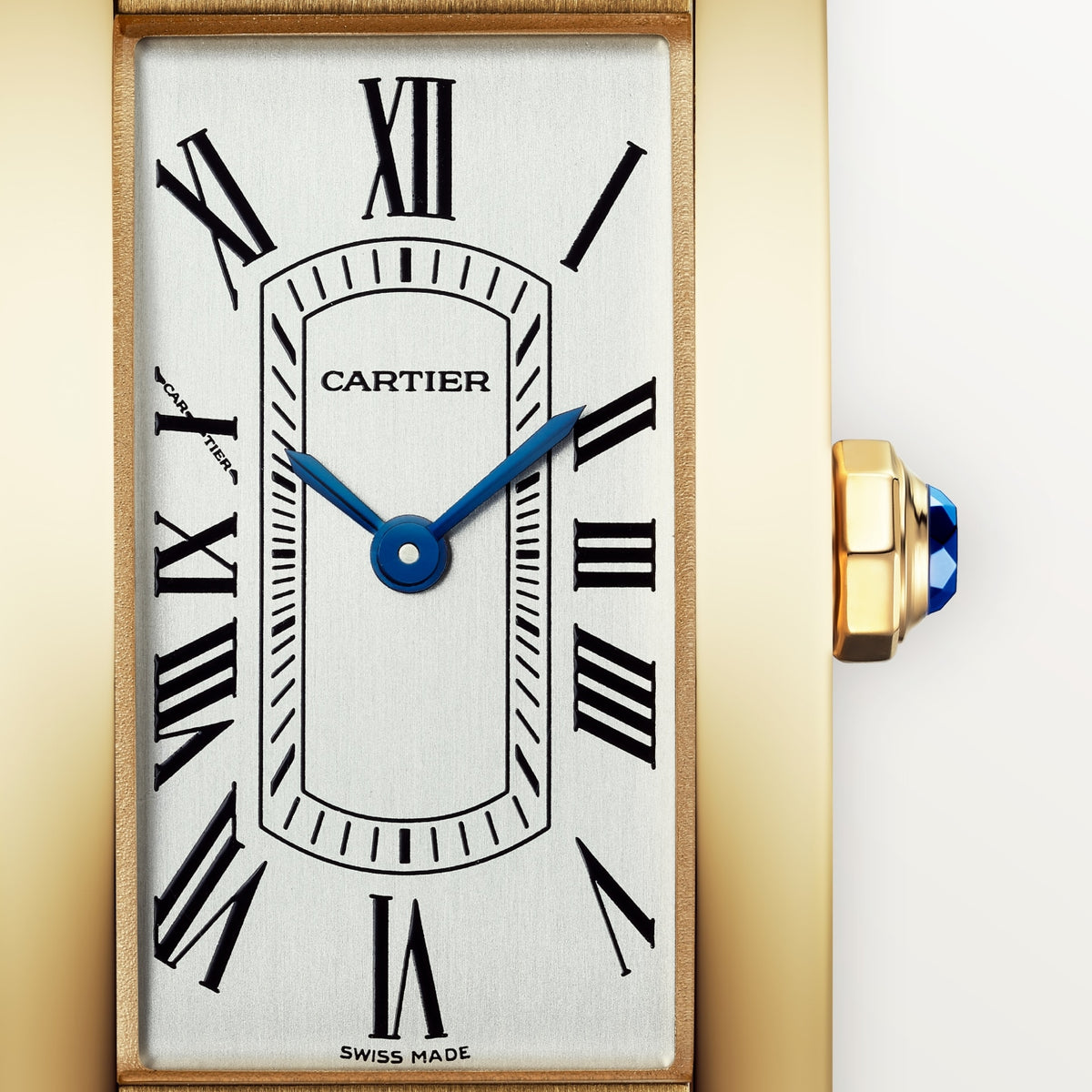 Reloj Cartier Tank Américaine Pequeño Oro Amarillo WGTA0356