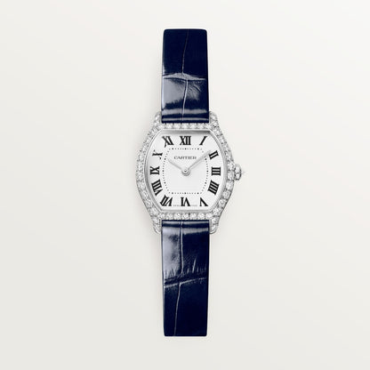 Reloj Cartier Tortue Mini Oro Blanco con Diamantes WJTO0013